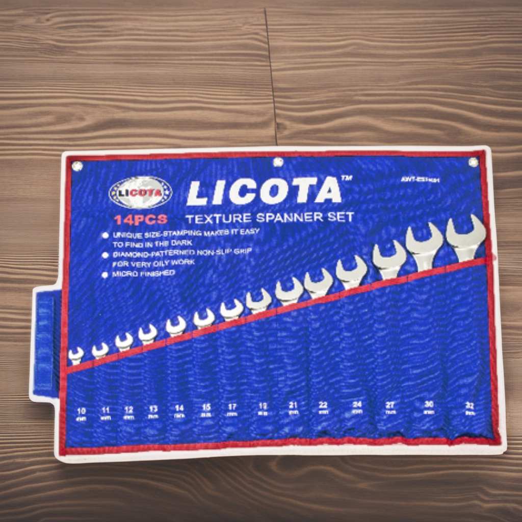 Hình ảnh 5 của mặt hàng Bộ 14 cờ lê vòng miệng (10-32mm) LICOTA LICOTA
