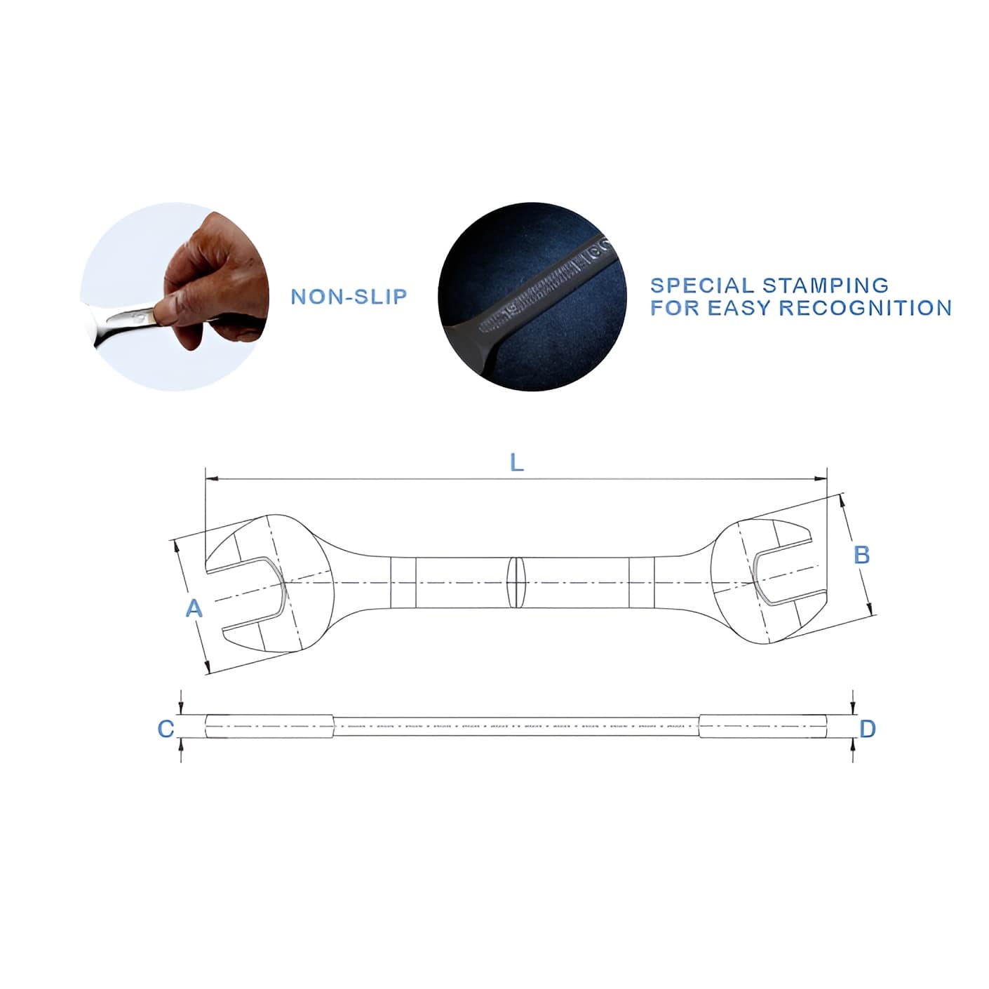 Hình ảnh 1 của mặt hàng Bộ 12 cờ lê 2 đầu miệng LICOTA