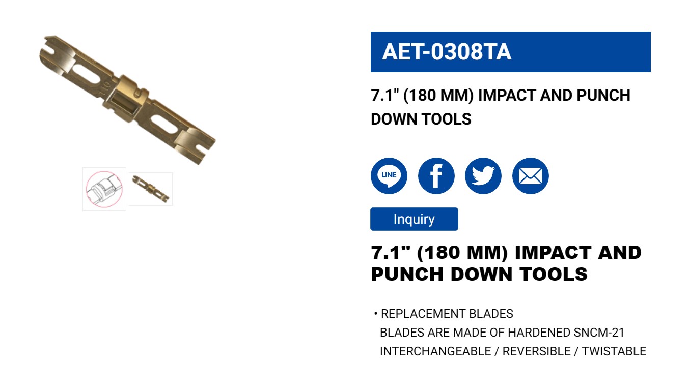 Hình ảnh 2 của mặt hàng Tool nhấn mạng 7.1" LICOTA AET-0308TA