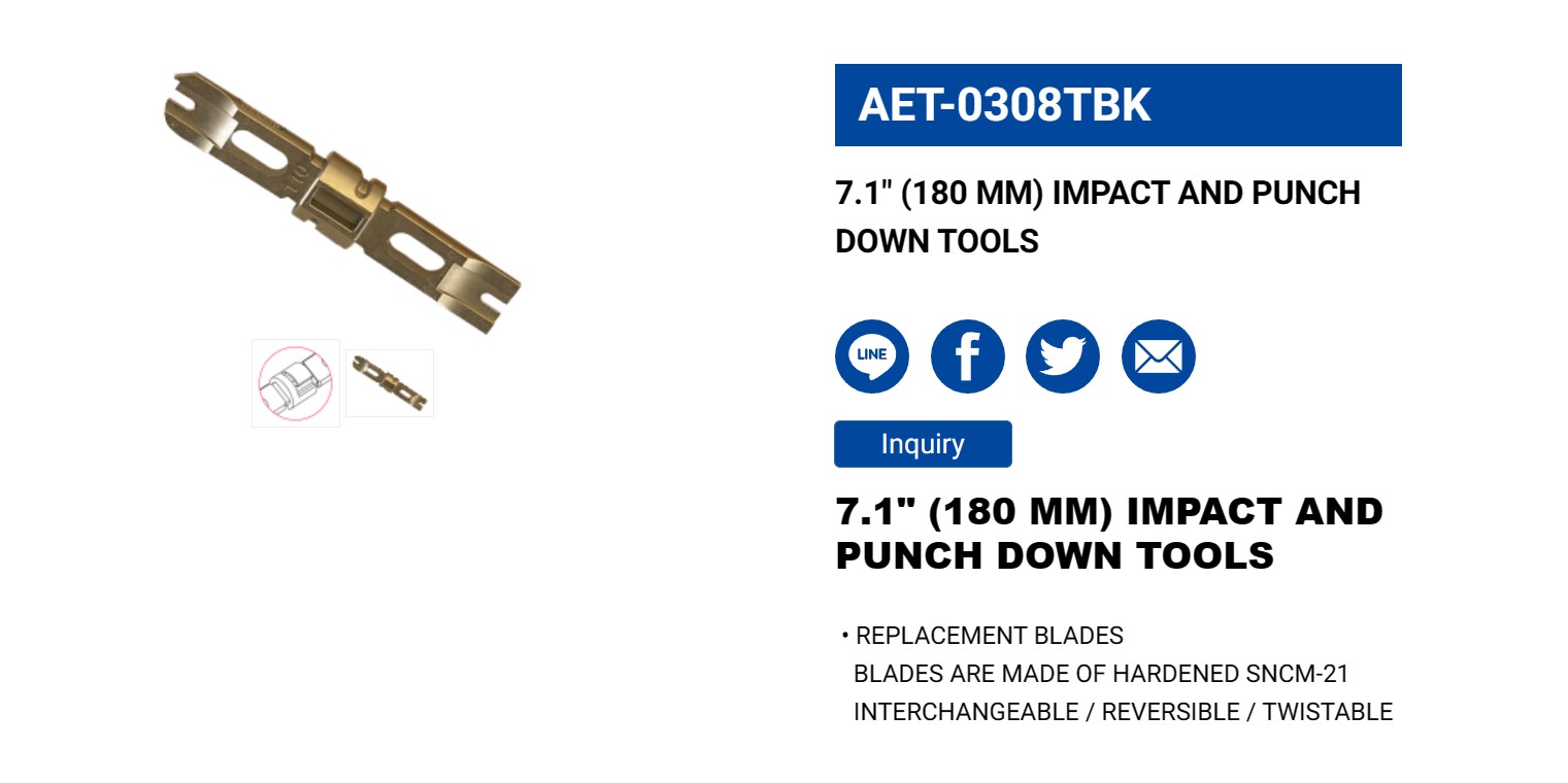 Hình ảnh 2 của mặt hàng Tool nhấn mạng 7.1" LICOTA AET-0308TBK