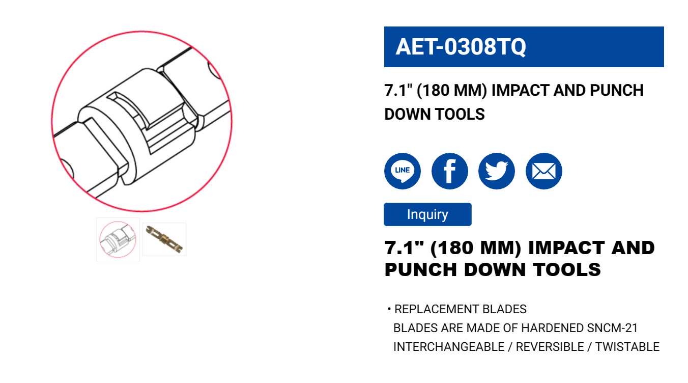 Hình ảnh 3 của mặt hàng Tool nhấn mạng 7.1" LICOTA AET-0308TQ