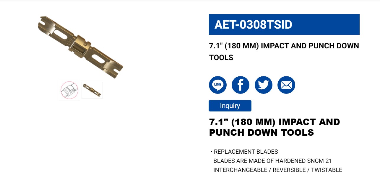 Hình ảnh 2 của mặt hàng Tool nhấn mạng 7.1" LICOTA AET-0308TSID