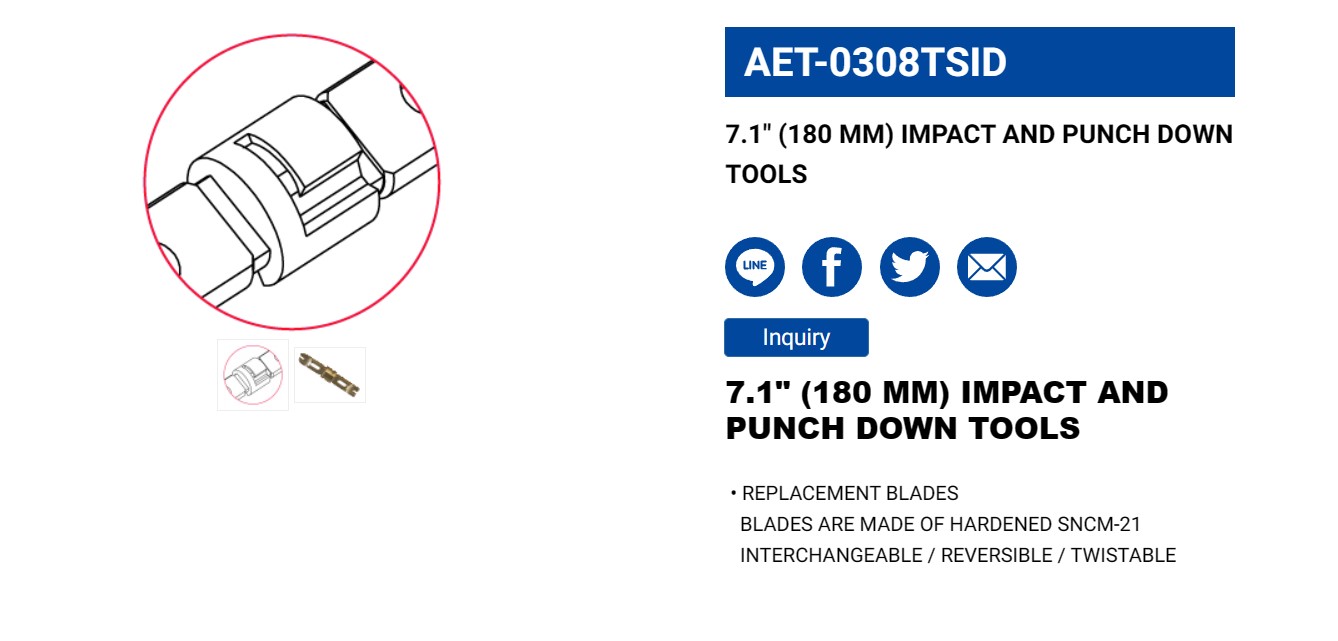 Hình ảnh 3 của mặt hàng Tool nhấn mạng 7.1" LICOTA AET-0308TSID