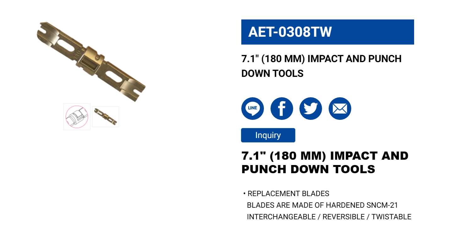 Hình ảnh 2 của mặt hàng Tool nhấn mạng 7.1" LICOTA AET-0308TW