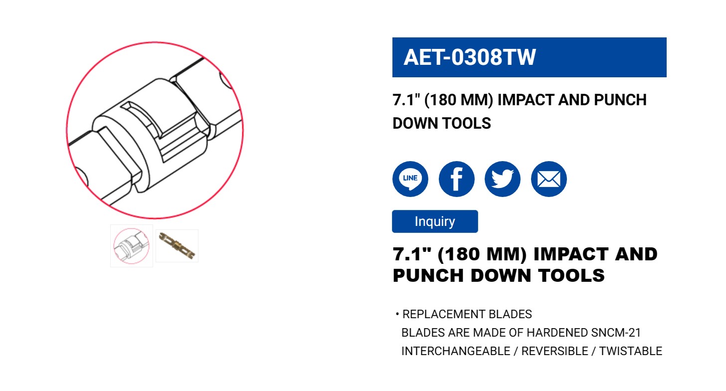 Hình ảnh 3 của mặt hàng Tool nhấn mạng 7.1" LICOTA AET-0308TW