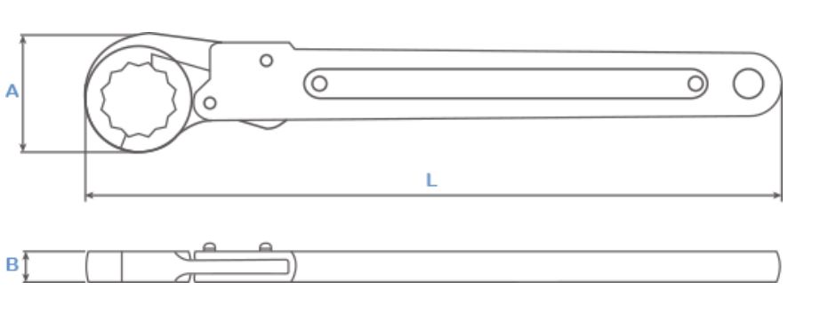 Hình ảnh 3 của mặt hàng Bộ 6  cờ lê ống dầu vòng bấm 10-22mm LICOTA