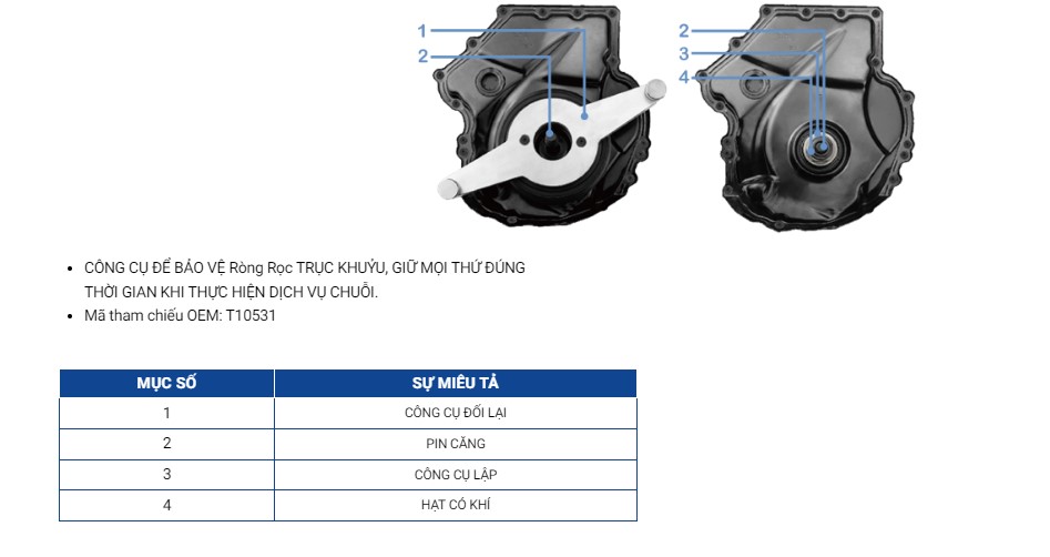 Hình ảnh 3 của mặt hàng Bộ dụng cụ lắp đặt puly trục khuỷu LICOTA ATA-2606