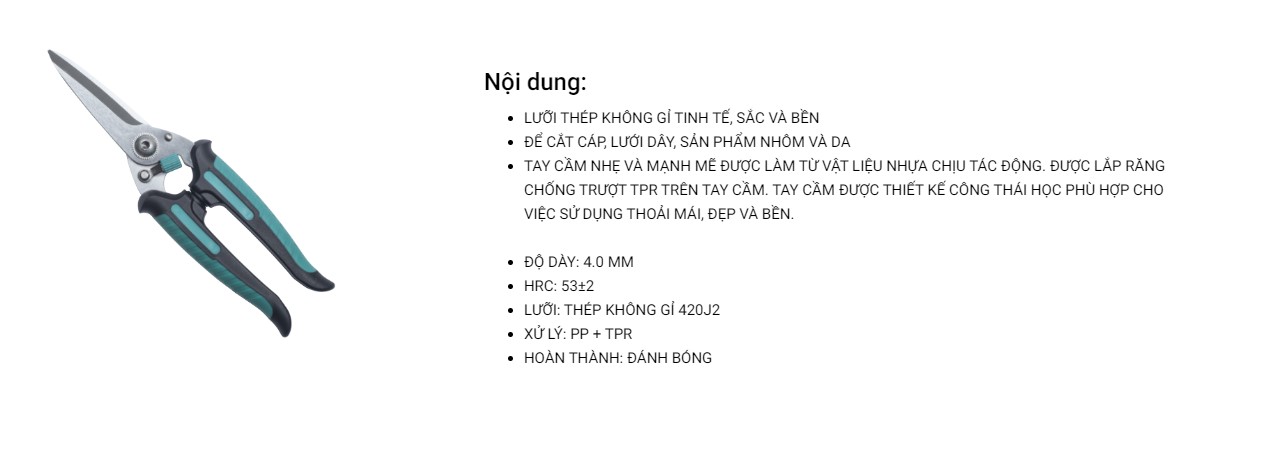 Hình ảnh 1 của mặt hàng Kéo cắt tỉa đa năng 200mm LICOTA AKD-20009