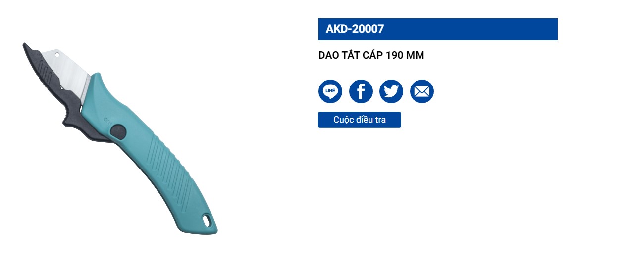 Hình ảnh 3 của mặt hàng Dao cắt cáp 190mm LICOTA AKD-20007