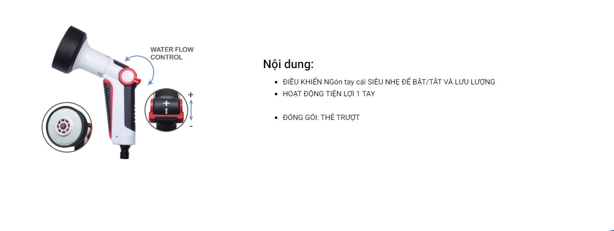 Hình ảnh 1 của mặt hàng Vòi tưới có thể điều chỉnh mức độ LICOTA TGW-00234
