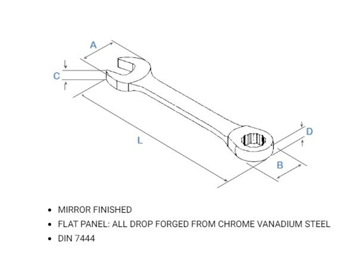 Hình ảnh 6 của mặt hàng Cờ lê vòng miệng tự động ngắn 11mm LICOTA