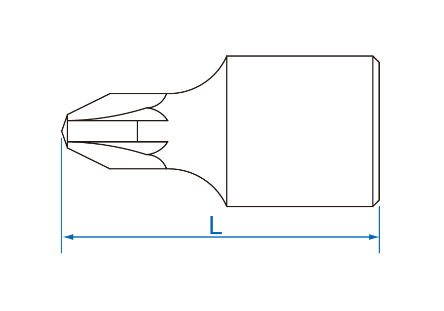 Hình ảnh 3 của mặt hàng Đầu tuýp 1/4 inch bit mũi bake PZ1X25mm Kingtony 201801X