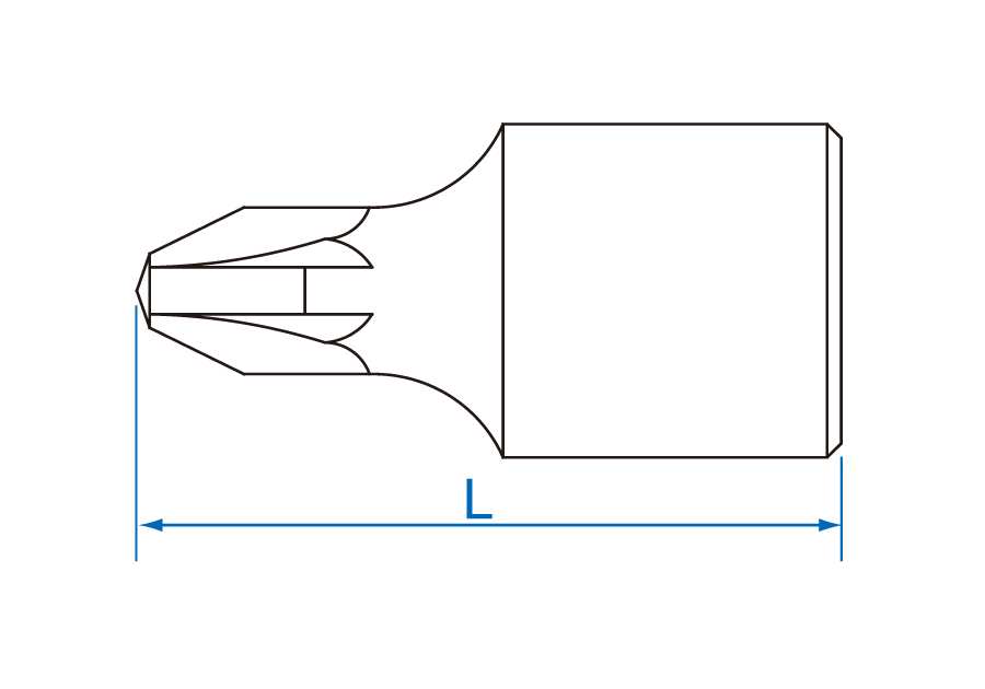 Hình ảnh 3 của mặt hàng Đầu tuýp 1/4 inch bit mũi bake PZ3X25mm Kingtony 201803X