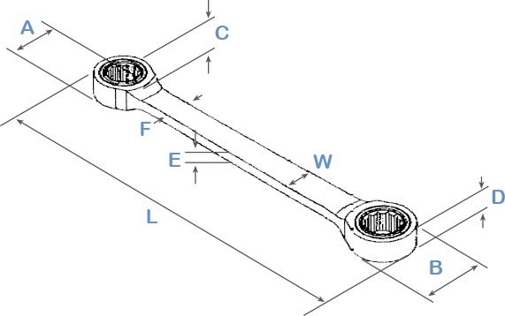 Hình ảnh 3 của mặt hàng Cờ lê 2 đầu vòng tự động 16x18mm LICOTA