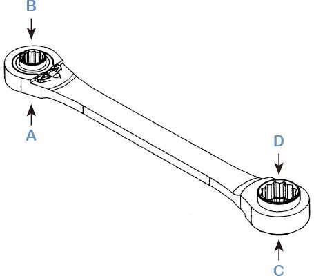 Hình ảnh 5 của mặt hàng Cờ lê tự động 4 trong 1 (12×13mm & 14×15mm) LICOTA