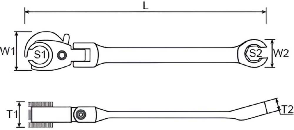 Hình ảnh 1 của mặt hàng Cờ lê mở ống dầu lắc léo 9mm LICOTA