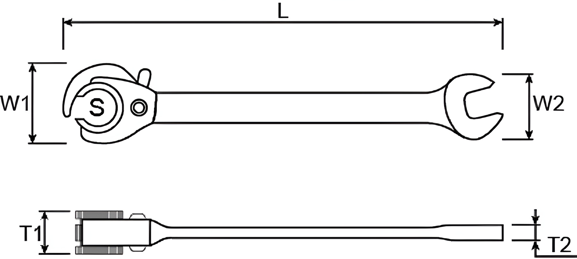 Hình ảnh 1 của mặt hàng Cờ lê mở ống dầu 12mm LICOTA