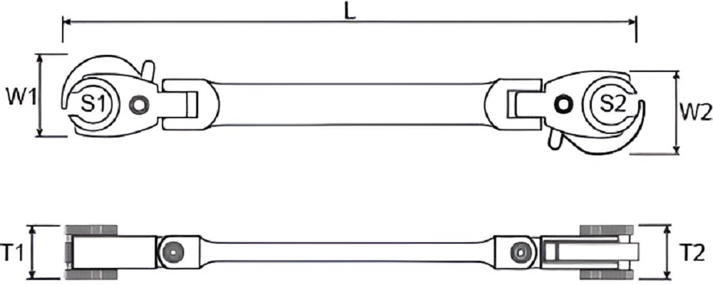 Hình ảnh 1 của mặt hàng Cờ lê mở ống dầu lắc léo 10x11mm LICOTA