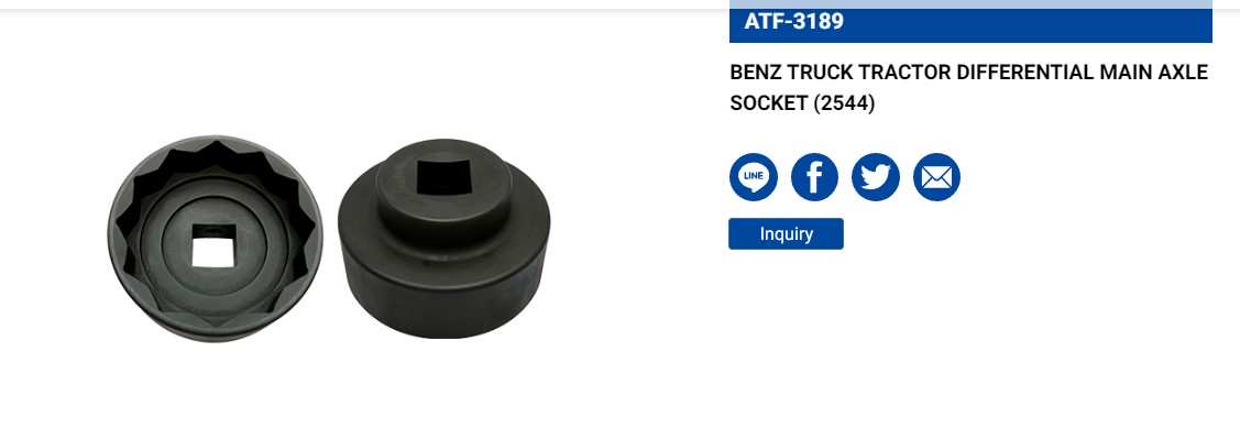 Hình ảnh 2 của mặt hàng Đầu tuýp cho máy kéo rơ moóc BENZ LICOTA ATF-3189