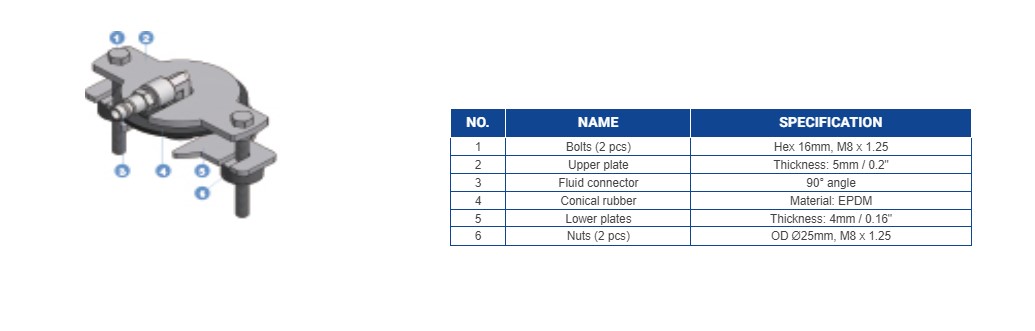 Hình ảnh 6 của mặt hàng Dụng cụ chuyển đổi xả áp lực phanh ô tô LICOTA