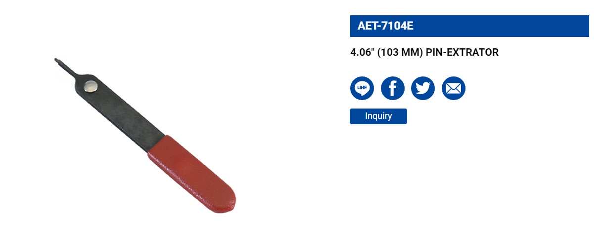 Hình ảnh 3 của mặt hàng Dụng cụ tháo chốt hãm 4.06" (103 MM) LICOTA AET-7104E