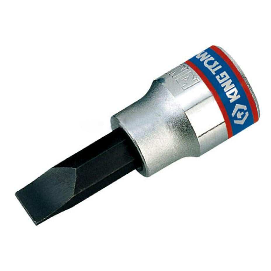 Hình ảnh 5 của mặt hàng Đầu tuýp 3/8 inch bit mũi dẹp 8mm dài 50mm Kingtony 302208