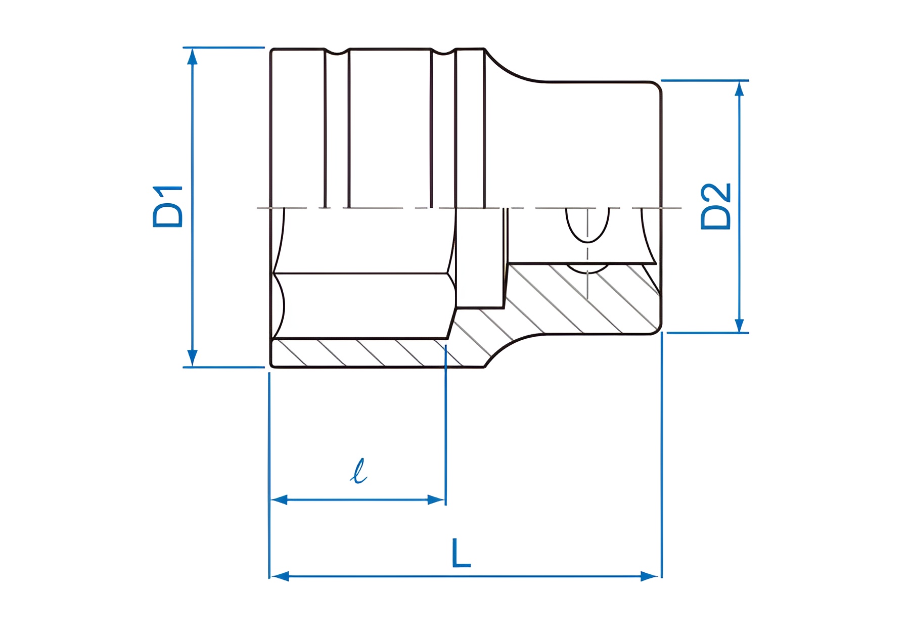 Hình ảnh 1 của mặt hàng Tube Kingtony 1/2" 9 433509MR