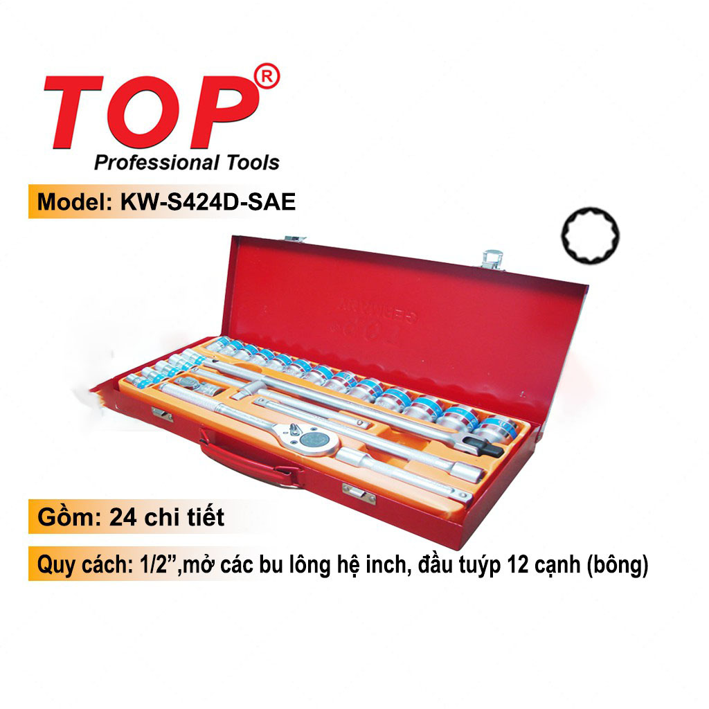 Hình ảnh 5 của mặt hàng Bộ típ 24 món Đức  ( Inch , bông ) TOP