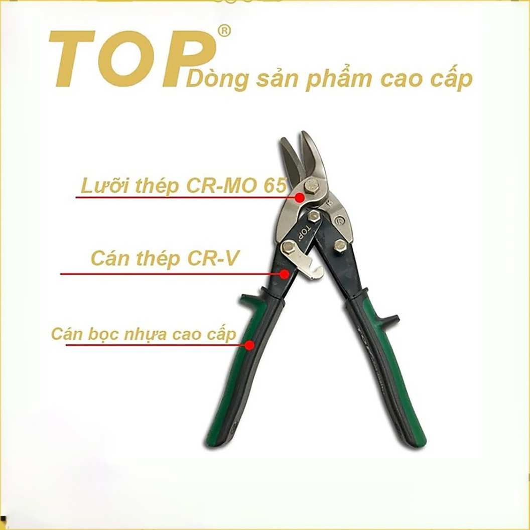 Hình ảnh 5 của mặt hàng Kéo cắt tôn lưỡi cong phải cao cấp TOP