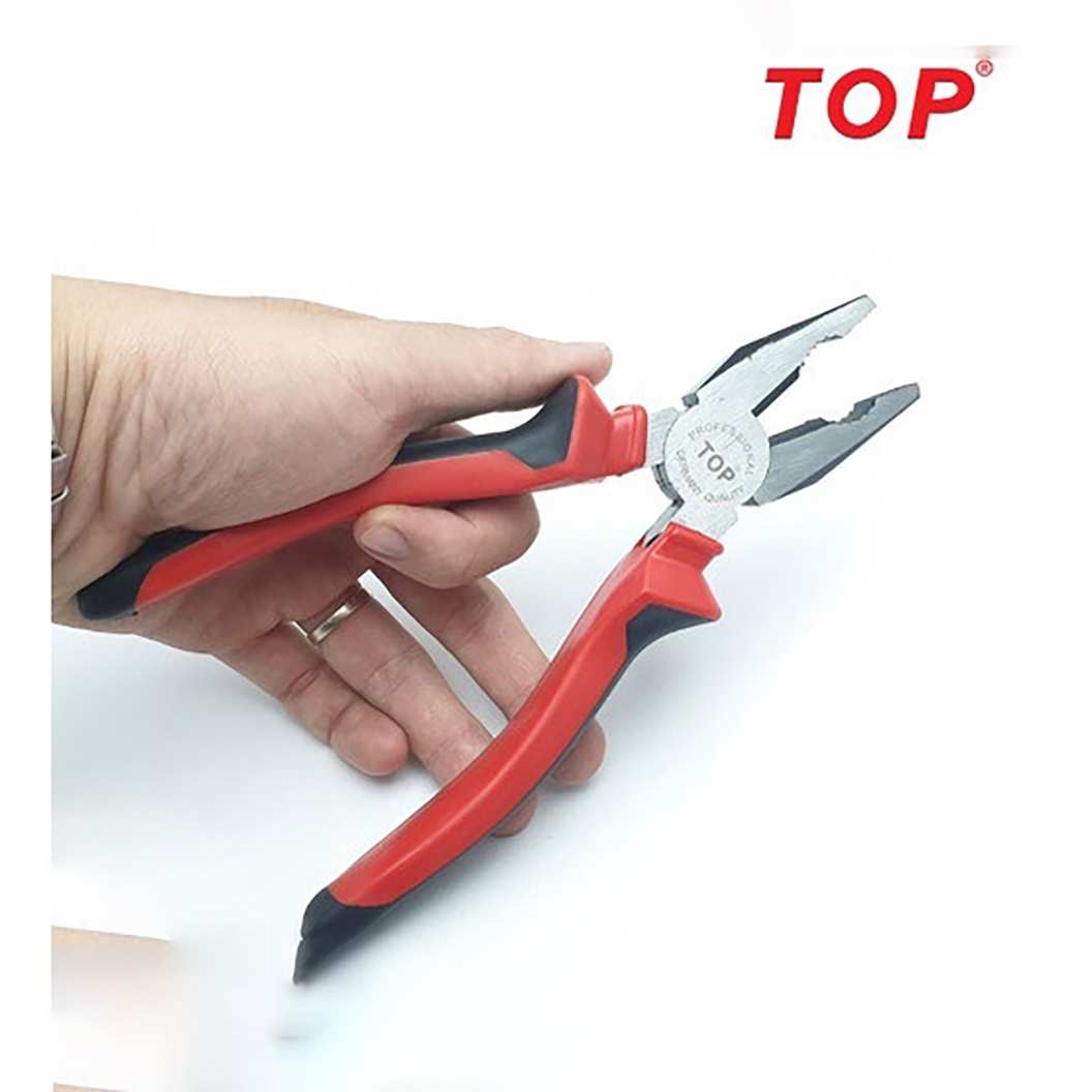 Hình ảnh 5 của mặt hàng Kìm điện cán đỏ đen 6" TOP