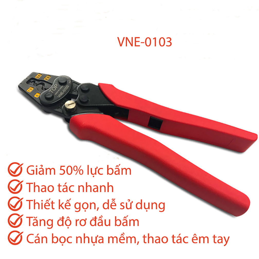 Hình ảnh 1 của mặt hàng Kìm bấm cote nhanh trợ lực 0.5-4 mm² TOP