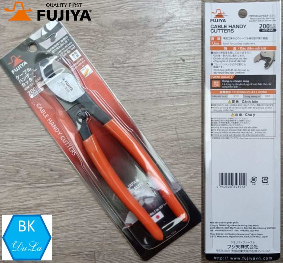 Hình ảnh 7 của mặt hàng Kìm cắt cáp 200mm Fujiya ACC-200