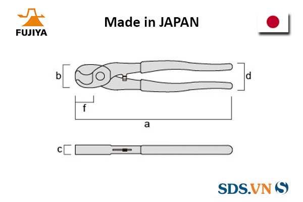 Hình ảnh 11 của mặt hàng Kìm cắt cáp 200mm Fujiya ACC-200