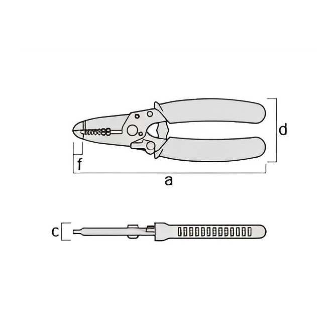 Hình ảnh 2 của mặt hàng Kìm tuốt dây 165mm Fujiya PP323A-165