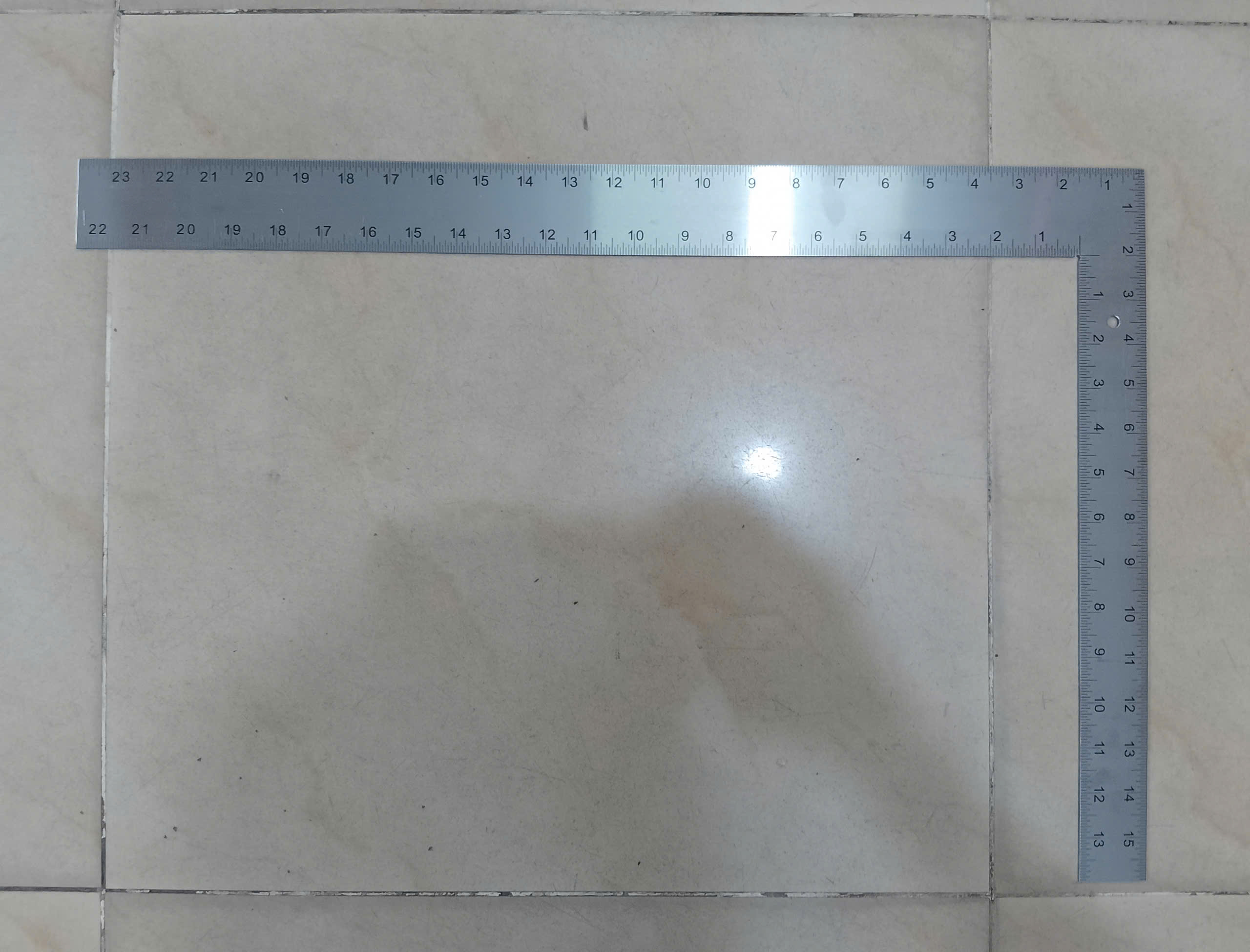 Hình ảnh 13 của mặt hàng Thước góc Inox 16"x24" (400 x 600mm) TOP
