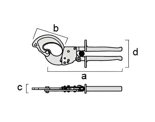 Hình ảnh 3 của mặt hàng Kìm cắt cáp hạng nặng 300mm Fujiya FRC-45A