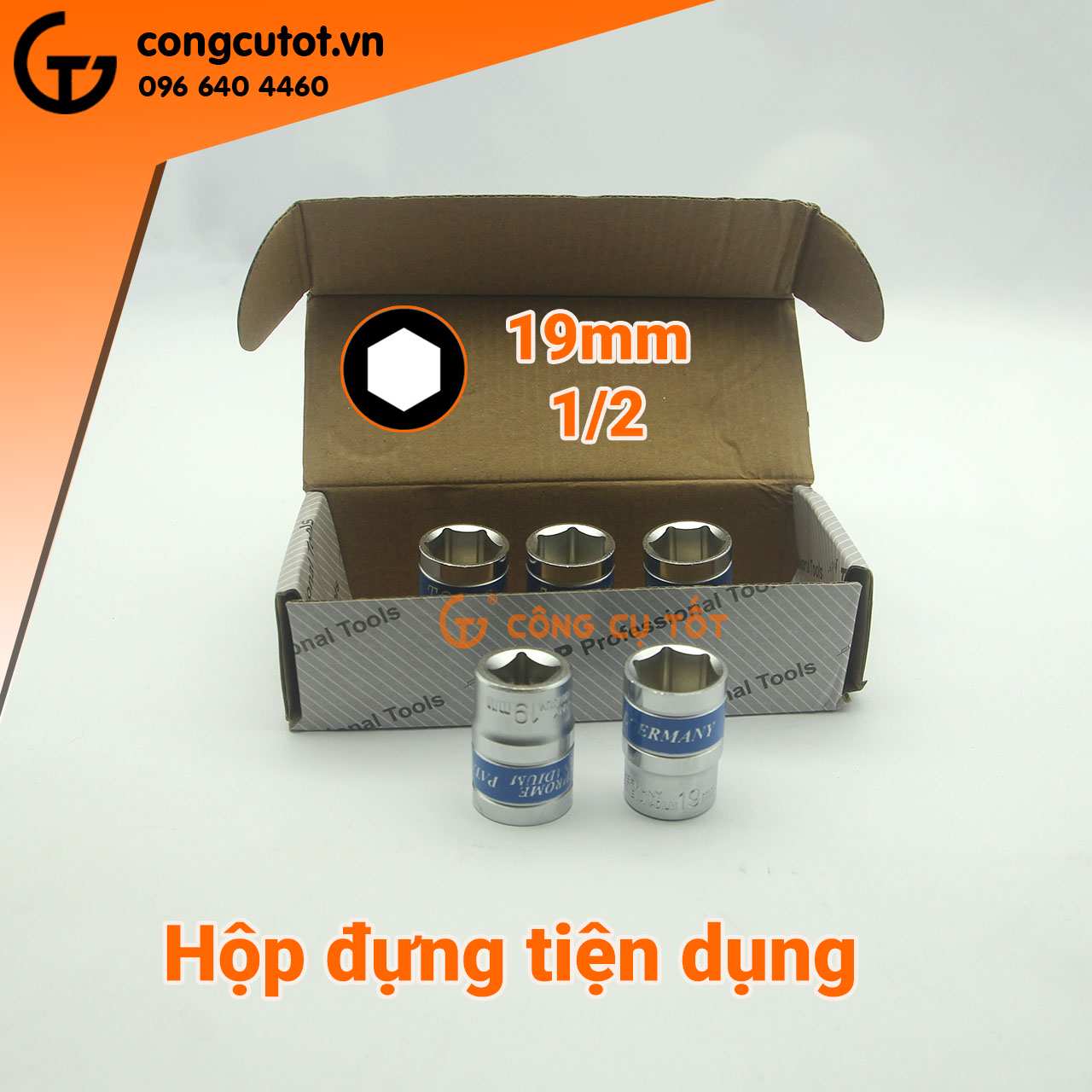 Hình ảnh 11 của mặt hàng Đầu tuýp lục giác Đức 1/2" 19mm TOP