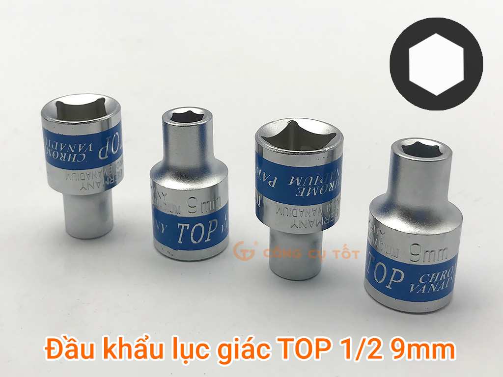 Hình ảnh 9 của mặt hàng Đầu tuýp lục giác Đức 1/2" 9mm TOP