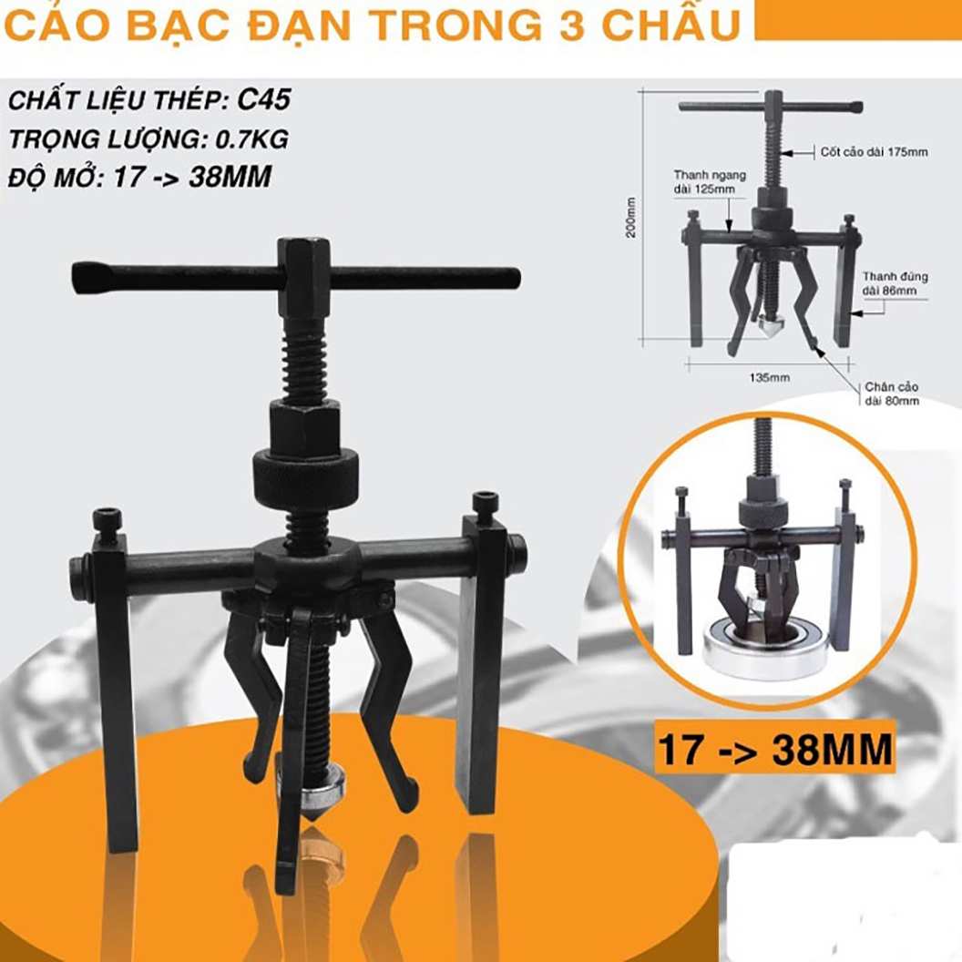 Hình ảnh 8 của mặt hàng Cảo bạc đạn trong 3 chấu Century