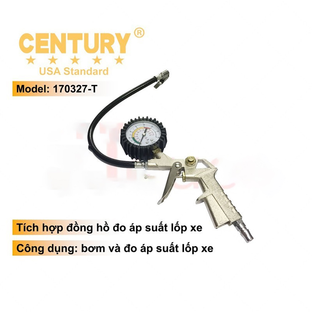 Hình ảnh 10 của mặt hàng Tay bơm đồng hồ dạng súng Century