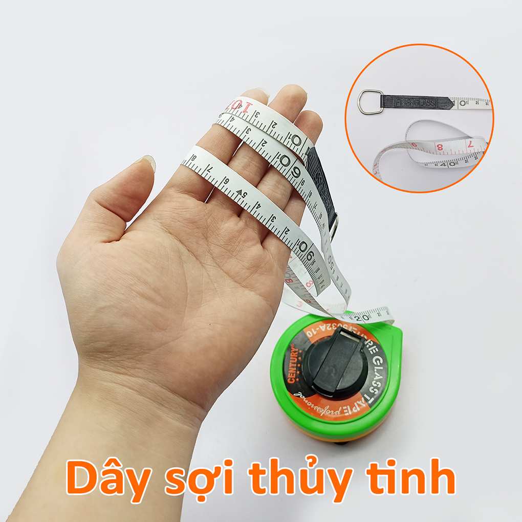 Hình ảnh 1 của mặt hàng Thước dây kéo sợi thủy tinh hộp cuộn giọt nước 30m Century