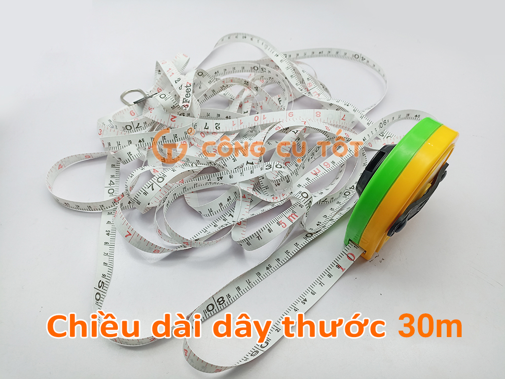 Hình ảnh 3 của mặt hàng Thước dây kéo sợi thủy tinh hộp cuộn giọt nước 30m Century