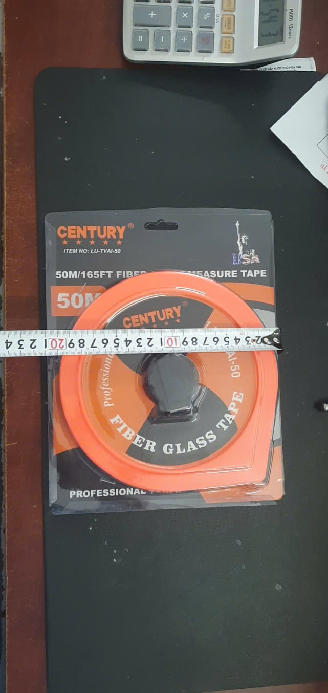 Hình ảnh 7 của mặt hàng Thước dây kéo sợi thủy tinh hộp cuộn giọt nước 50m Century