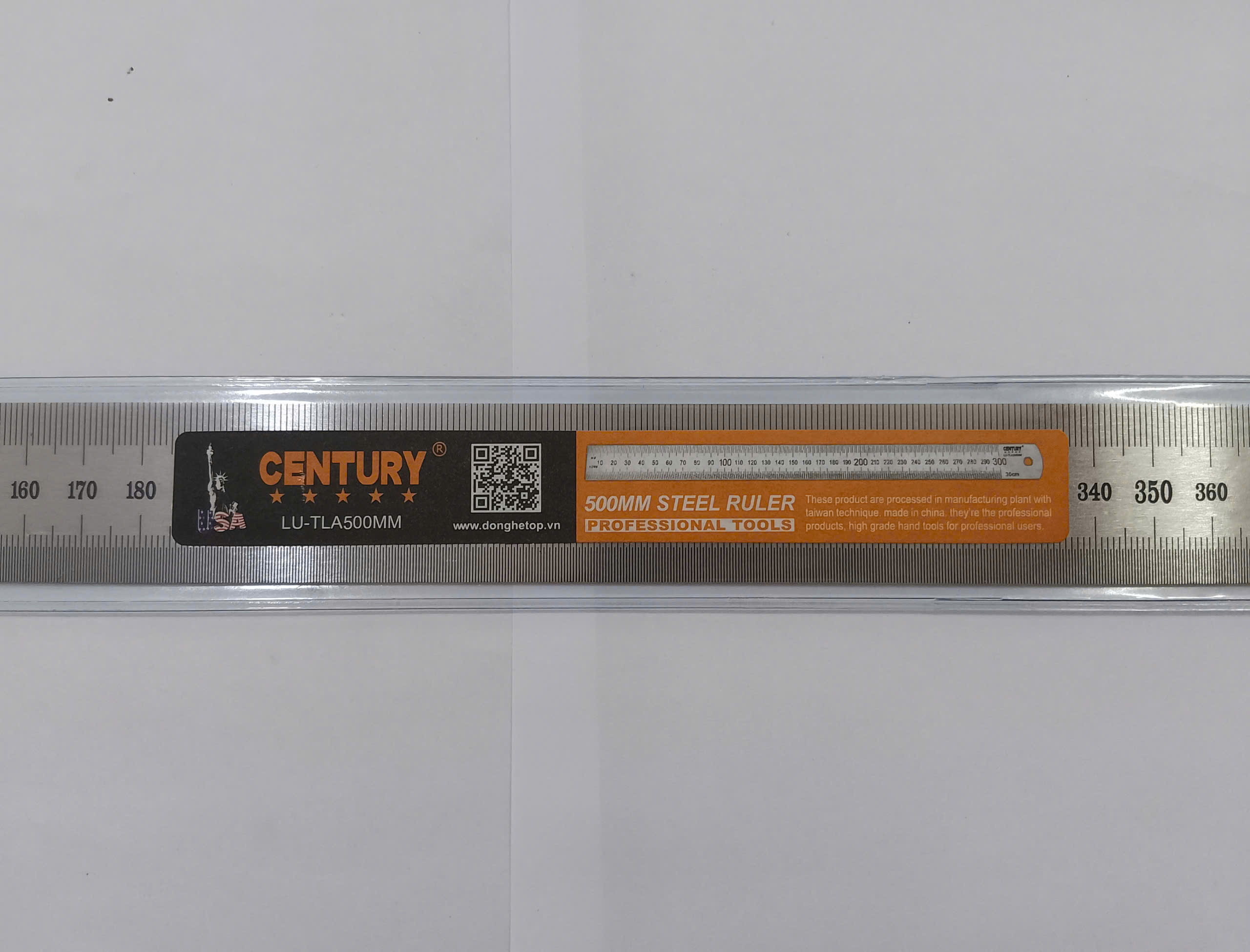 Hình ảnh 11 của mặt hàng Thước lá inox 500mm Century mỗi cạnh một hệ đo