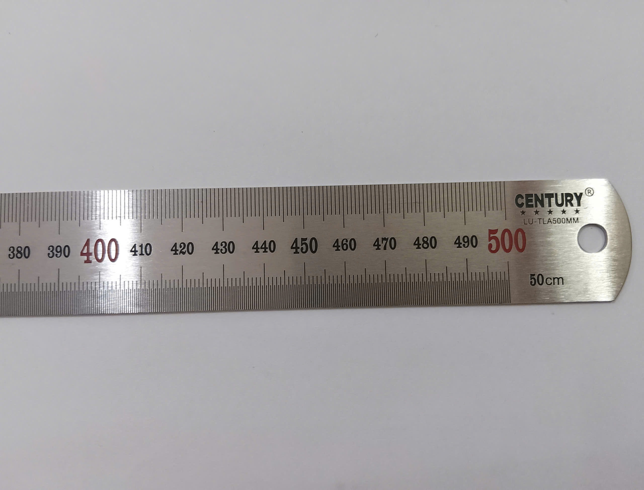 Hình ảnh 14 của mặt hàng Thước lá inox 500mm Century mỗi cạnh một hệ đo