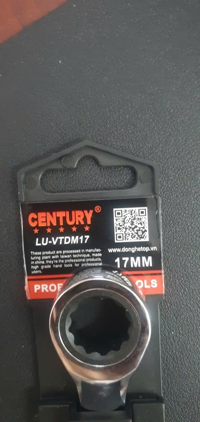 Hình ảnh 8 của mặt hàng Cờ lê vòng miệng tự động 17mm xi bóng Century