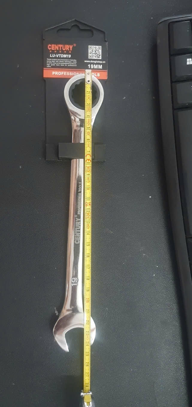 Hình ảnh 8 của mặt hàng Cờ lê vòng miệng tự động 19mm xi bóng Century