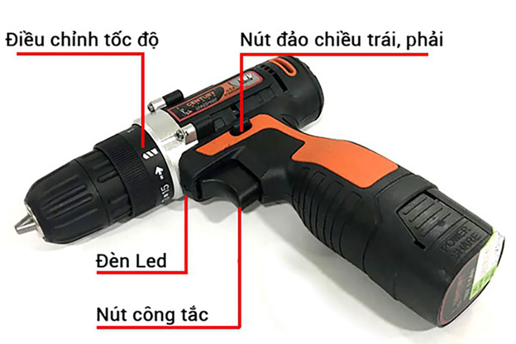 Hình ảnh 1 của mặt hàng Bộ khoan sạc pin 18V (2 tốc độ) Century