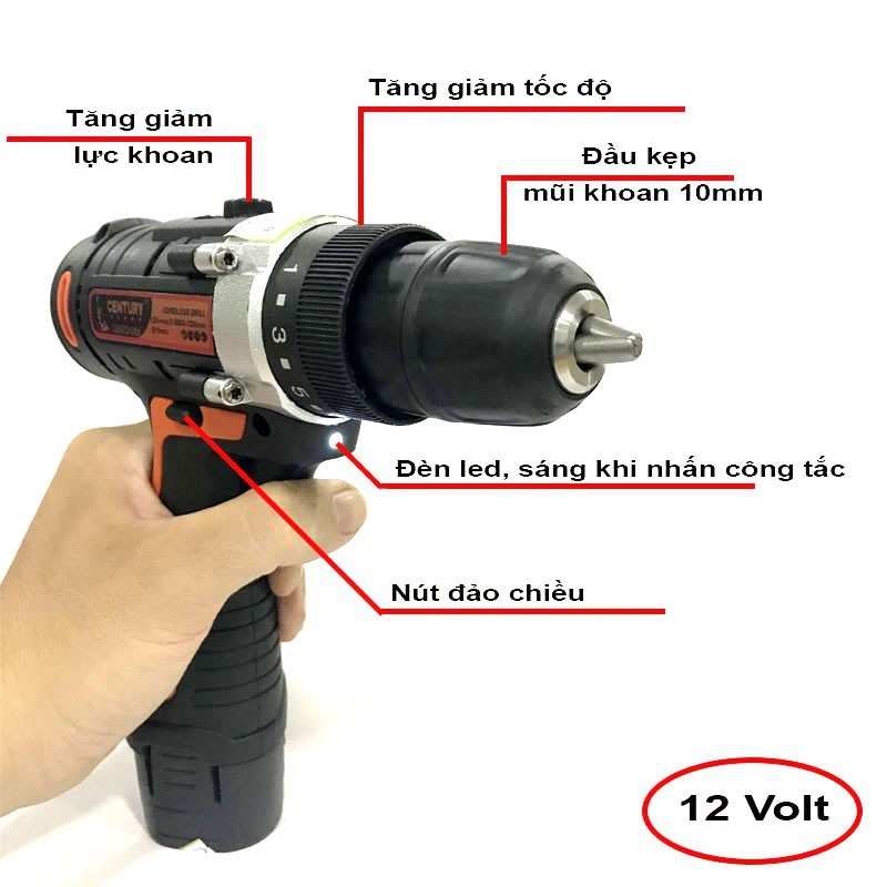 Hình ảnh 1 của mặt hàng Sạc pin khoan 12V (2 loại máy) Century