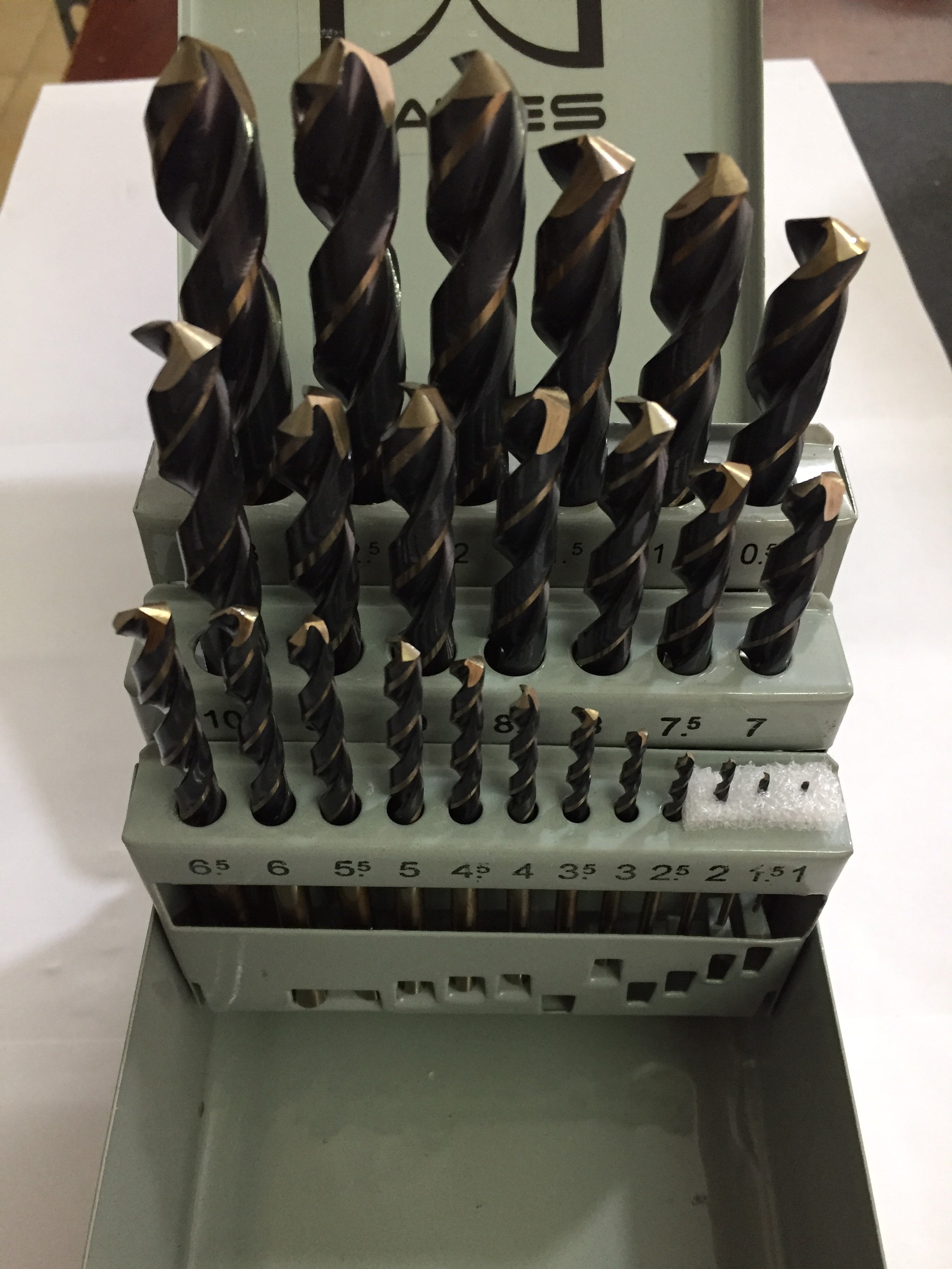Hình ảnh 5 của mặt hàng Hộp 25 mũi khoan sắt inox HSS-G M2 W300-MB25